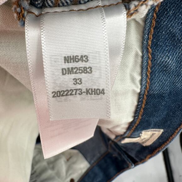 MADEWELL NWT Baggy Straight Jeans in Dark Worn Indigo Wash // 33 NH643 - Picture 13 of 14